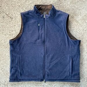 Peter Millar Reversible Vest Diamond Quilted Fleece Size 2XL XXL